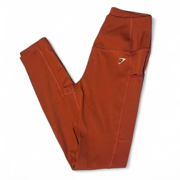 Rust Orange Gymshark Leggings - Picture 1 of 2
